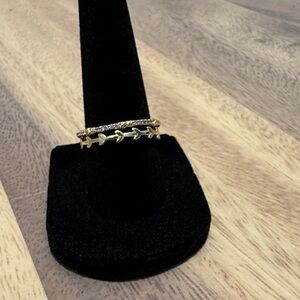 Elegant Gold Filled Stackable Eternity Women's Rings. Size 7. NWT